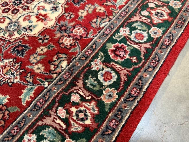 Fine Silk&Wool Tabriz Runner 2.6x10' - 7