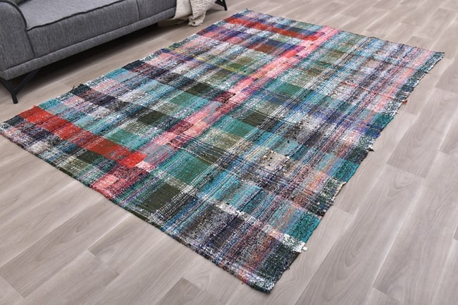 6'2'' x 8'5'' Turkish Handmade Kilim Rug - 241281 - 2