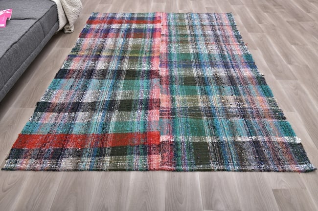 6'2'' x 8'5'' Turkish Handmade Kilim Rug - 241281 - 3