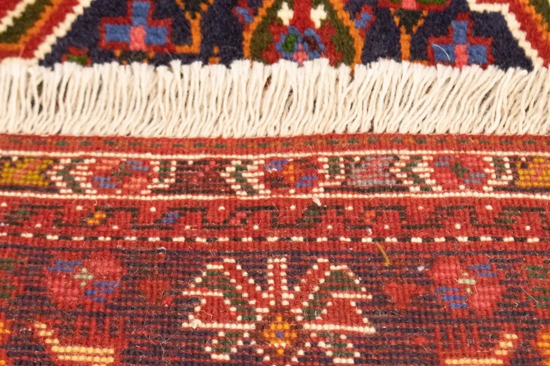 Red Tribal 3X5 Shiraz Persian Rug - 17