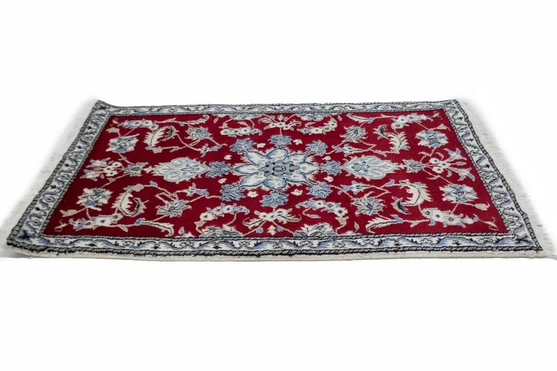 Red Classic 3X5 Nain Kashmar Persian Rug - 6