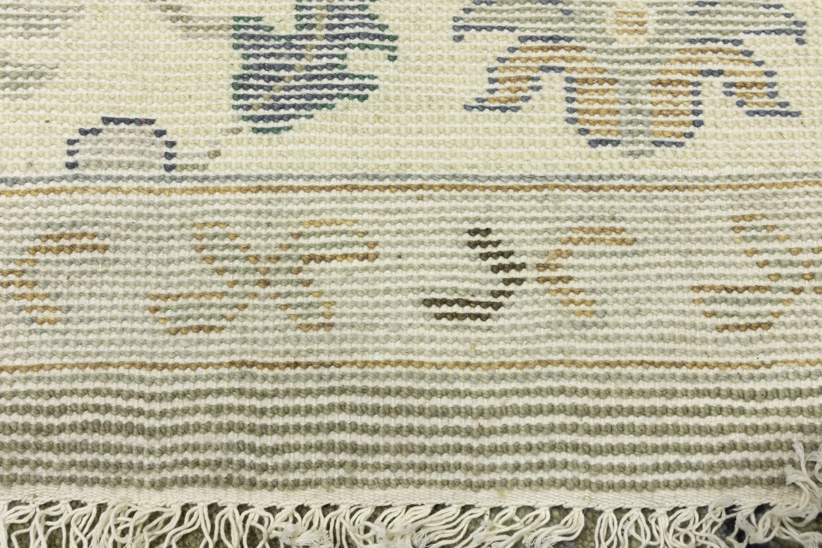 Khaki Floral 8X10 Oushak Chobi Oriental Rug - 20