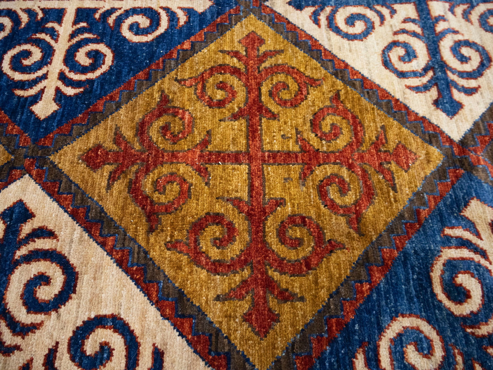 Multicolored Geometric Tribal 8'5X9'8 Afghan Yalameh Oriental Rug - 7