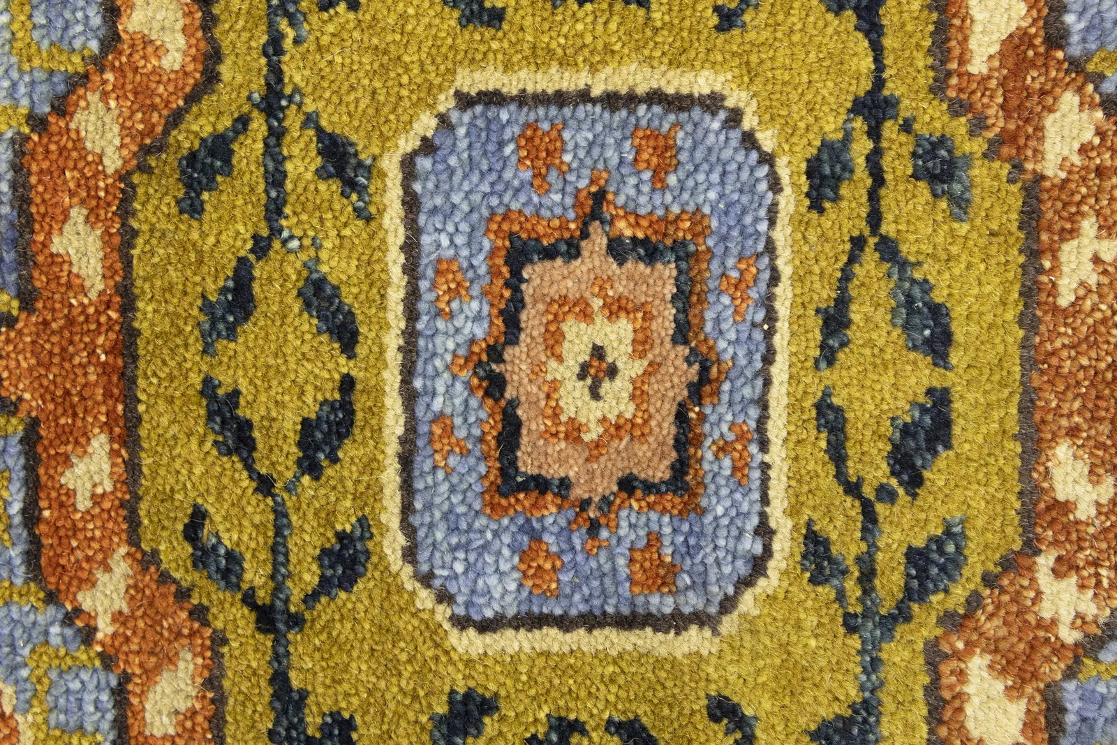Blue Floral 2'7X10'3 Heriz Serapi Oriental Runner Rug - 8