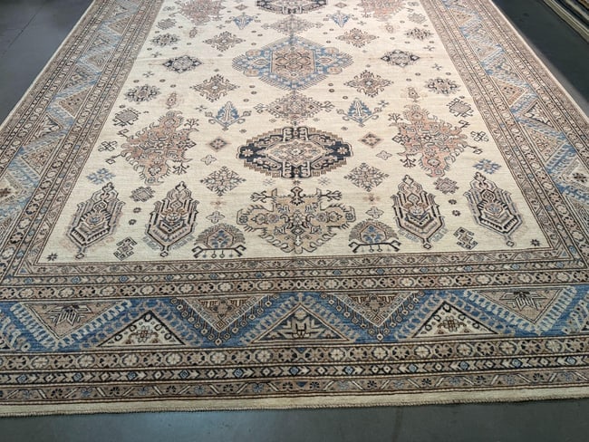 Fine Super Kazak Rug 10x13.5 - 10