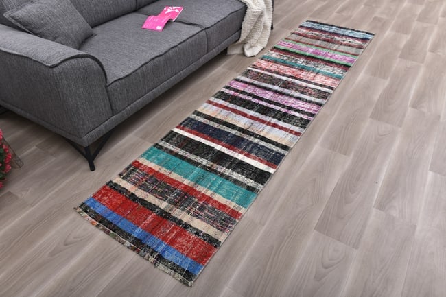2'3'' x 9'5'' Turkish Handmade Kilim Rug - 241236 - 2
