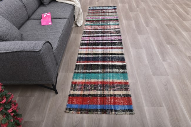 2'3'' x 9'5'' Turkish Handmade Kilim Rug - 241236 - 3