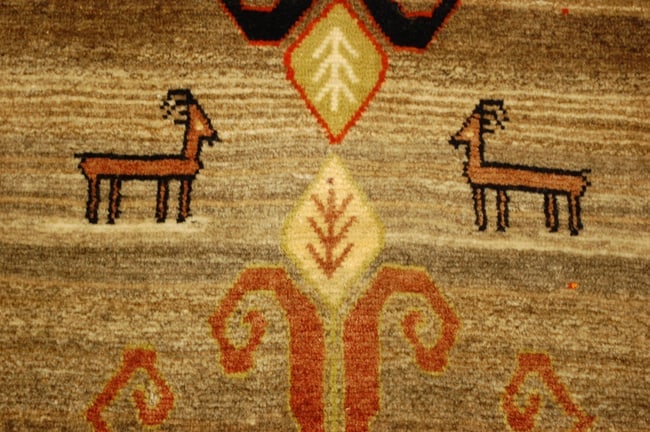 Persian SHIRAZ RUG 3'5" X 5'5" - 12
