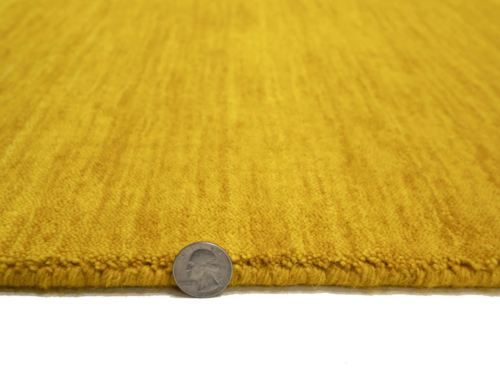 Marigold Modern Solid 5X8 Gabbeh Oriental Rug - 12