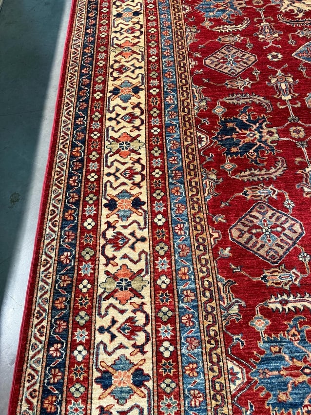 Magnificent Super Kazak Rug 9.1x12.6 - 5