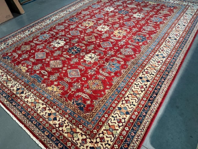 Magnificent Super Kazak Rug 9.1x12.6 - 6