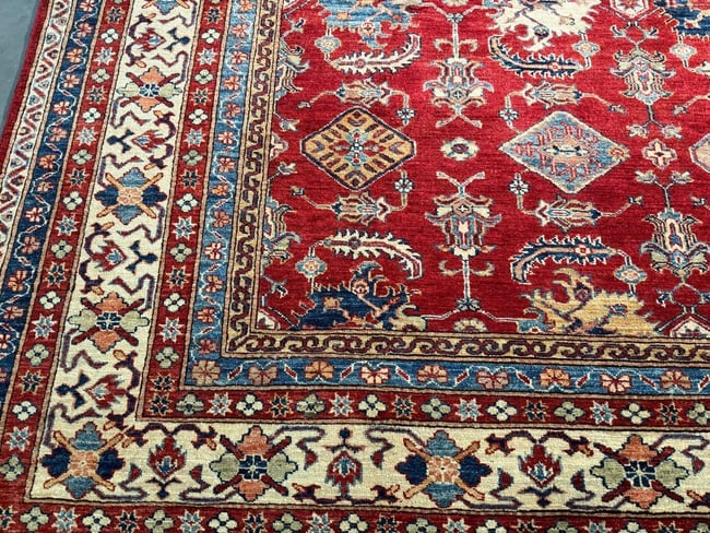 Magnificent Super Kazak Rug 9.1x12.6 - 8