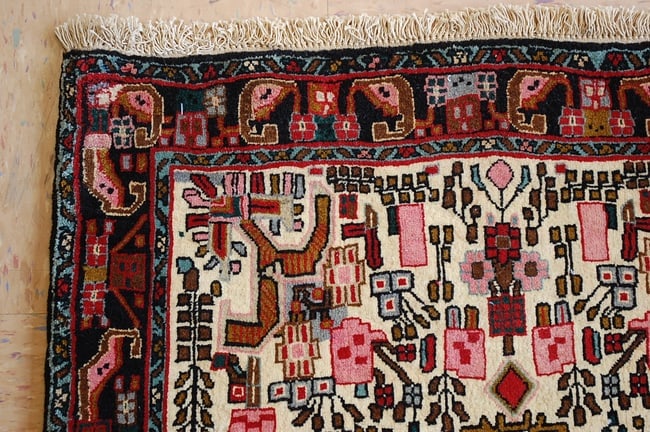 Persian BIJAR RUG 2'5" x 3'4" - 3
