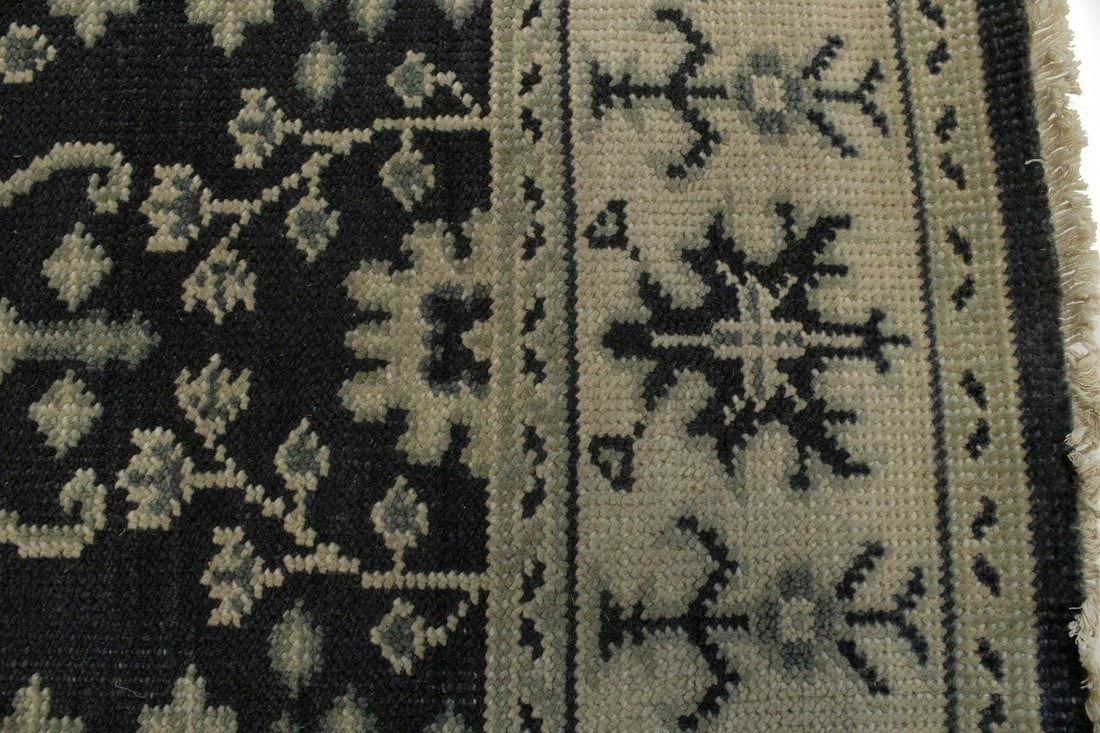 Charcoal Transitional Floral 5X7 Oriental Rug - 10