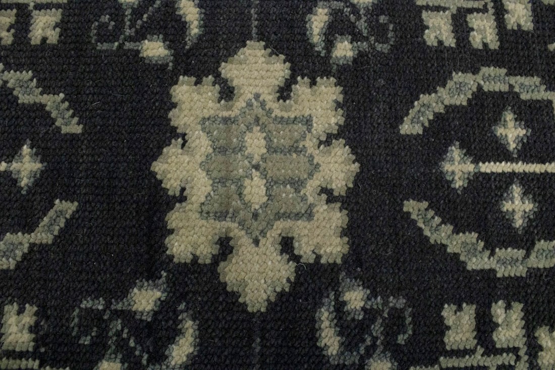 Charcoal Transitional Floral 5X7 Oriental Rug - 8