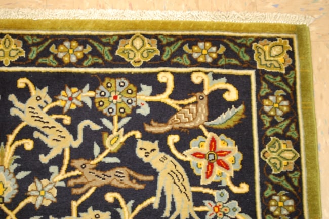 Persian KASHAN ,2'1" x 3'2" - 3