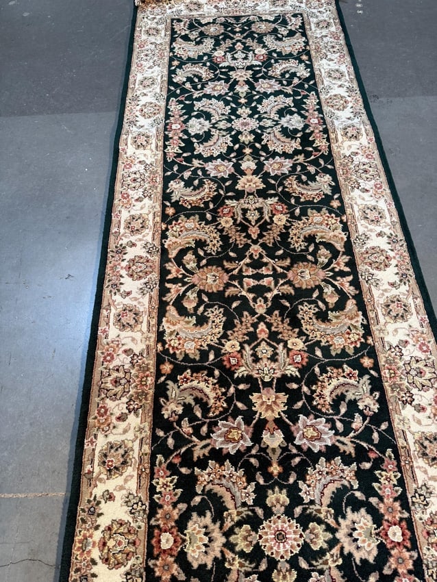 Fine Silk&Wool Tabriz Runner 2.6x12' - 6