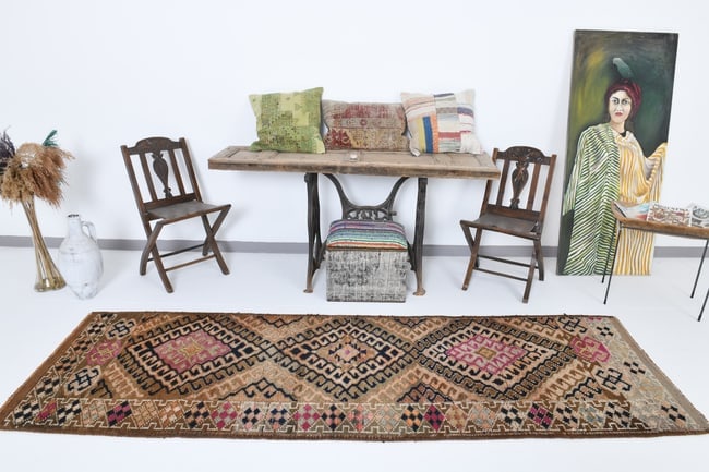 2'11'' x 9'8'' Turkish Handmade Kilim Rug - 18084 - 2