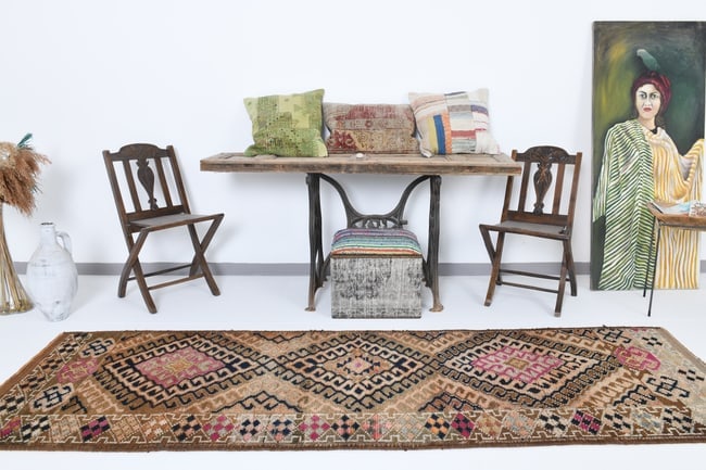 2'11'' x 9'8'' Turkish Handmade Kilim Rug - 18084 - 3