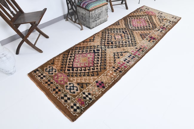 2'11'' x 9'8'' Turkish Handmade Kilim Rug - 18084 - 4