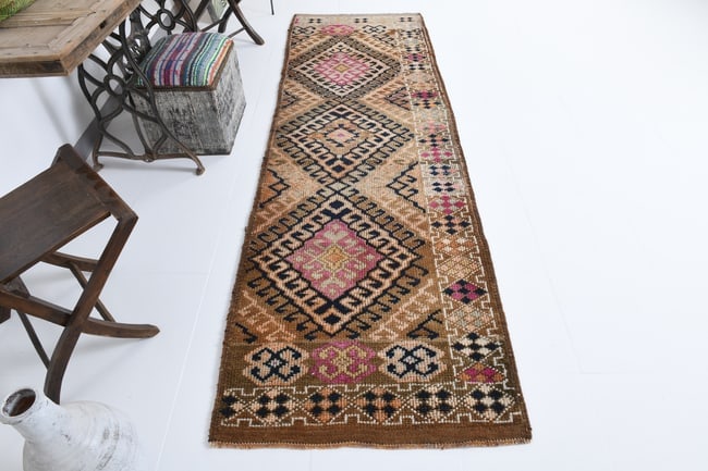 2'11'' x 9'8'' Turkish Handmade Kilim Rug - 18084 - 5