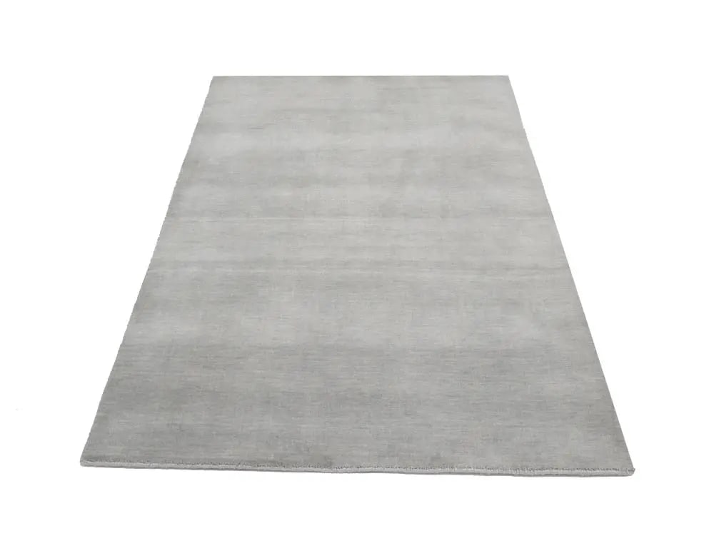 Gray Modern Solid 4X6 Gabbeh Oriental Area Rug - 5