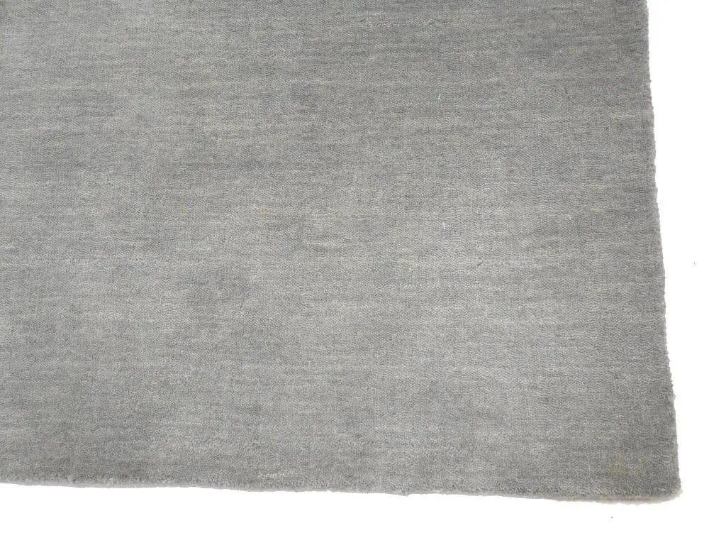 Gray Modern Solid 4X6 Gabbeh Oriental Area Rug - 9