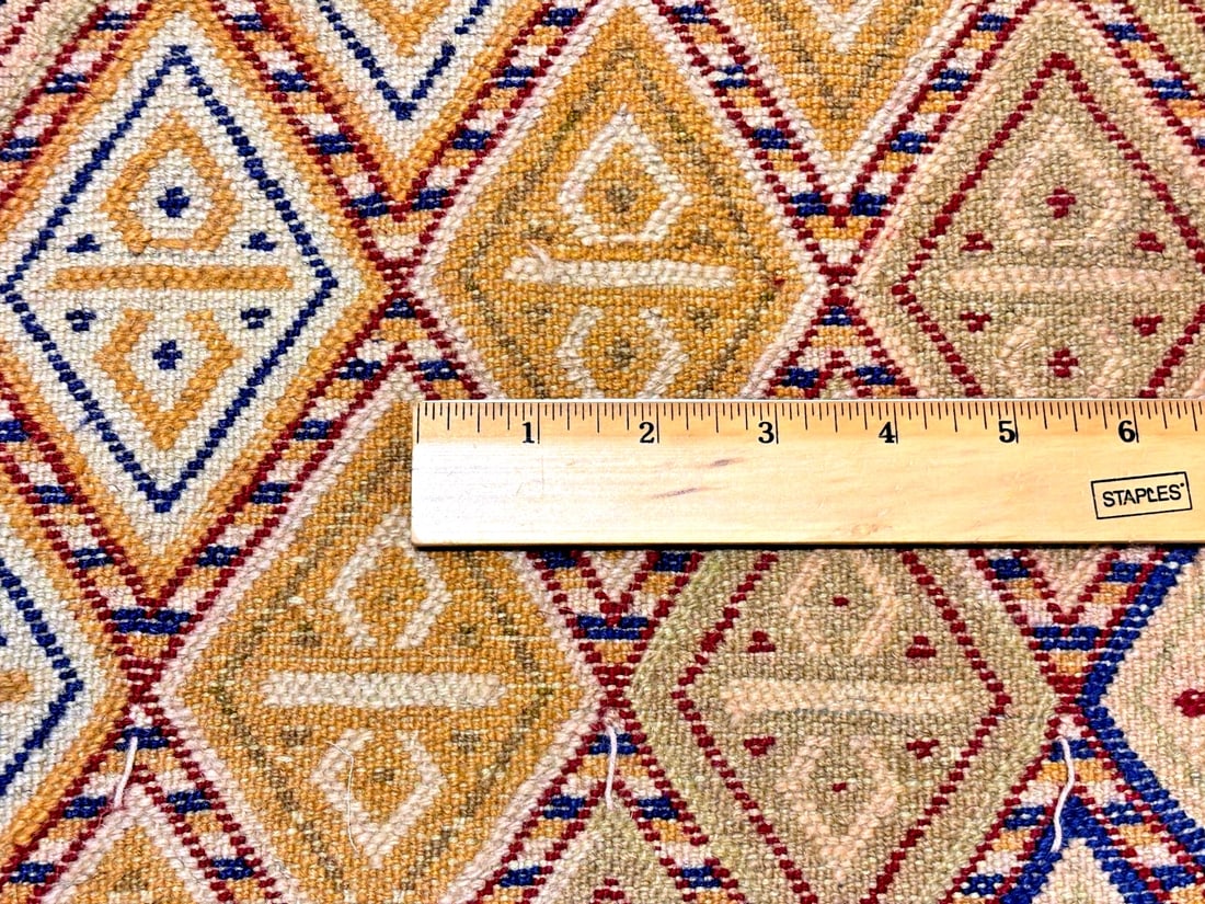 Hand-Knotted Balouch Tribal Wool Geometric Afghan Oriental Area Rug 4'1" x 6'10" - 7