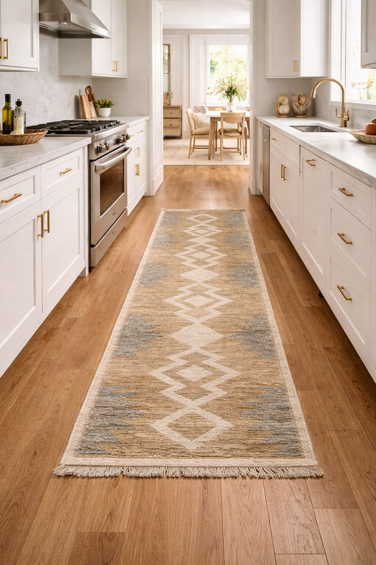 Braided Style Jute Sumak 3X8 Modern Runner Rug - 2