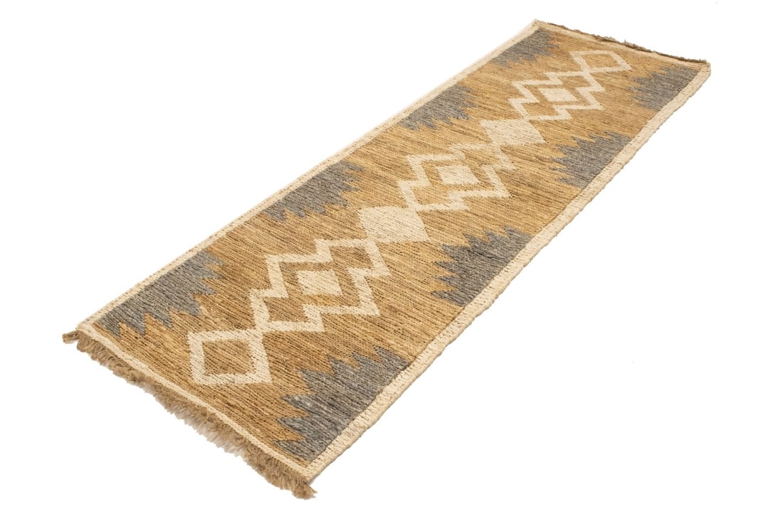 Braided Style Jute Sumak 3X8 Modern Runner Rug - 4
