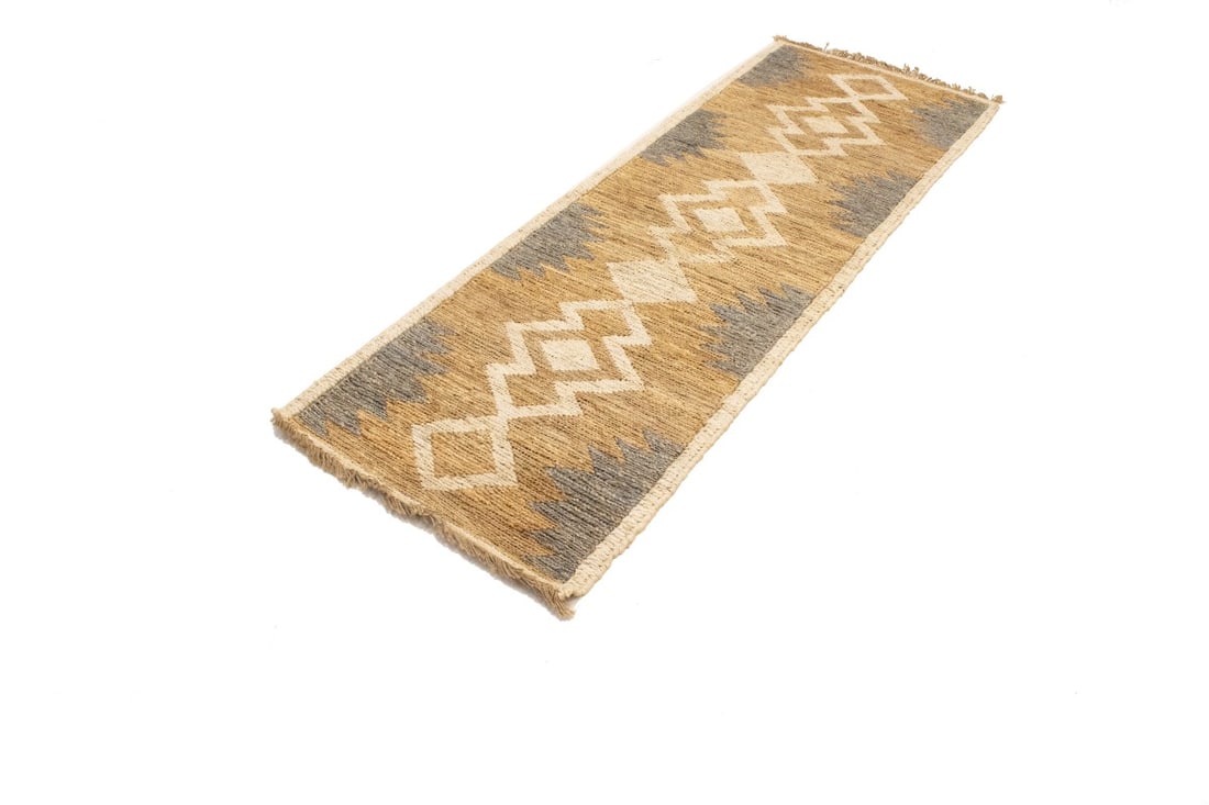 Braided Style Jute Sumak 3X8 Modern Runner Rug - 6