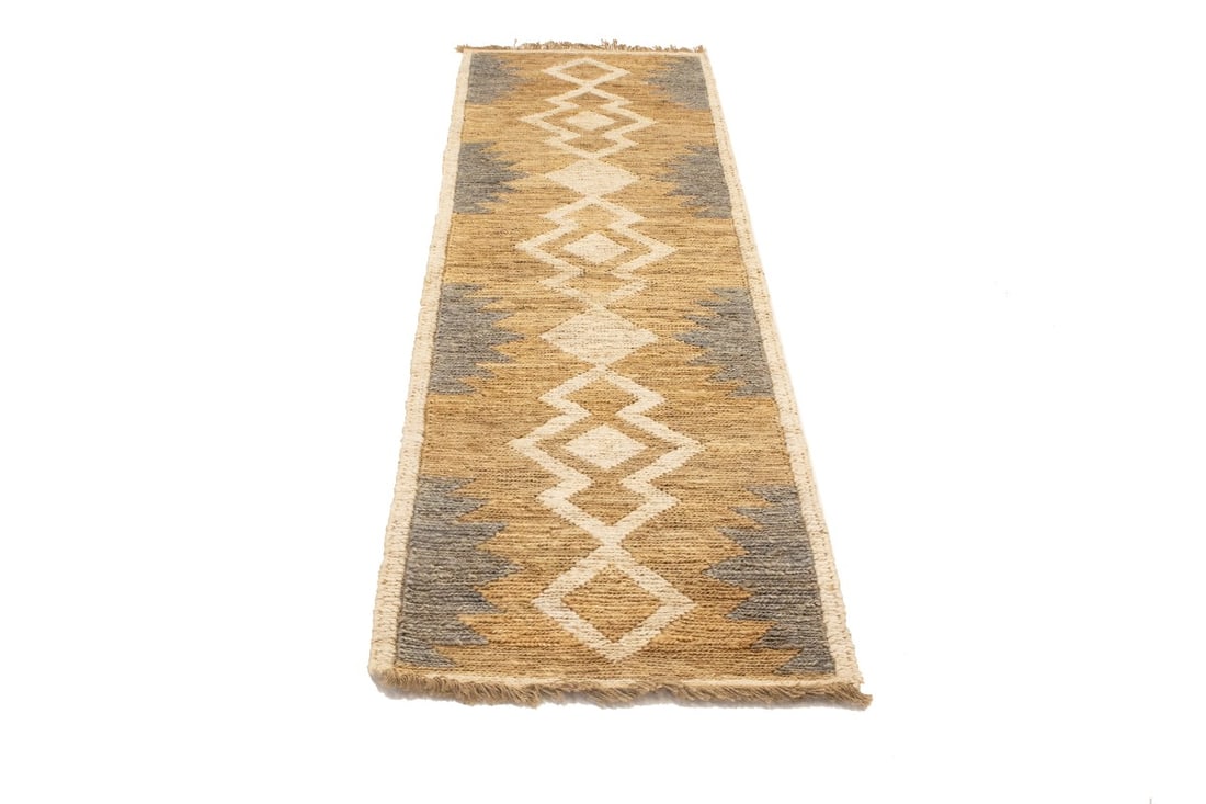 Braided Style Jute Sumak 3X8 Modern Runner Rug - 7