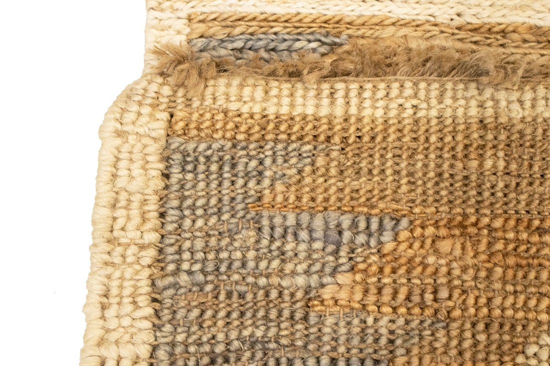 Braided Style Jute Sumak 3X8 Modern Runner Rug - 9