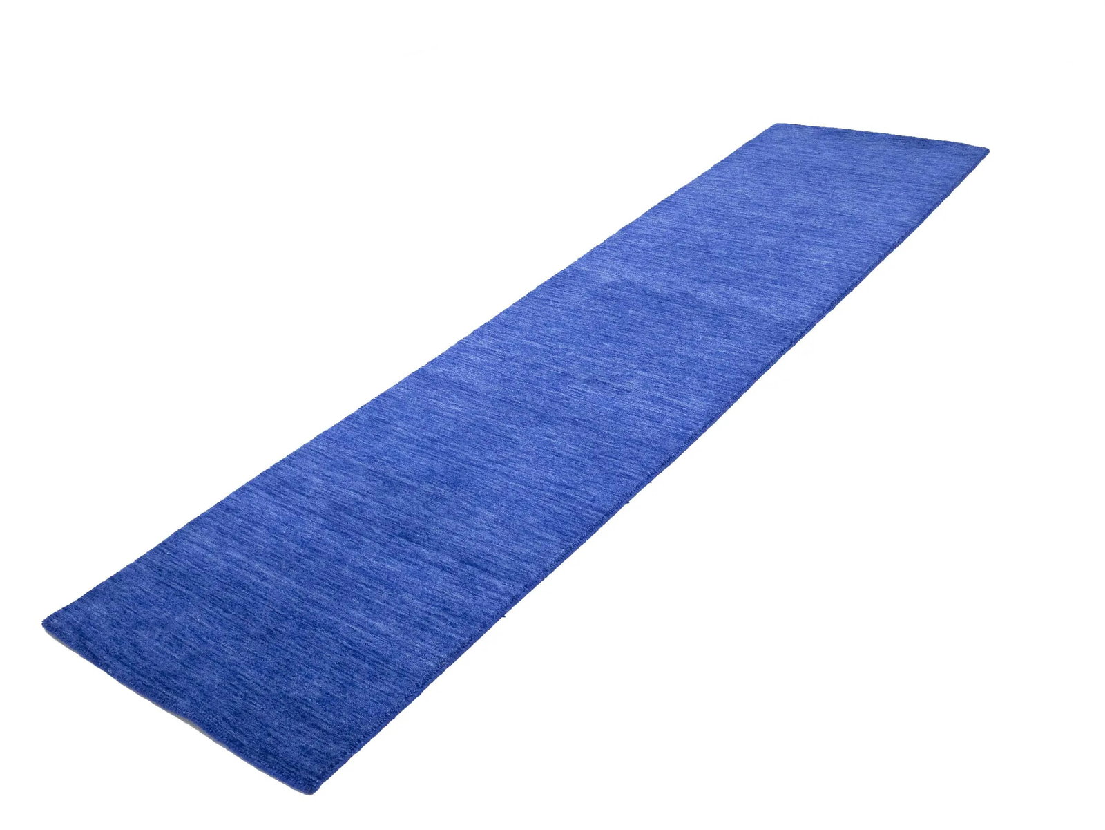 Solid Royal Blue Modern 3X10 Gabbeh Oriental Runner Rug - 3