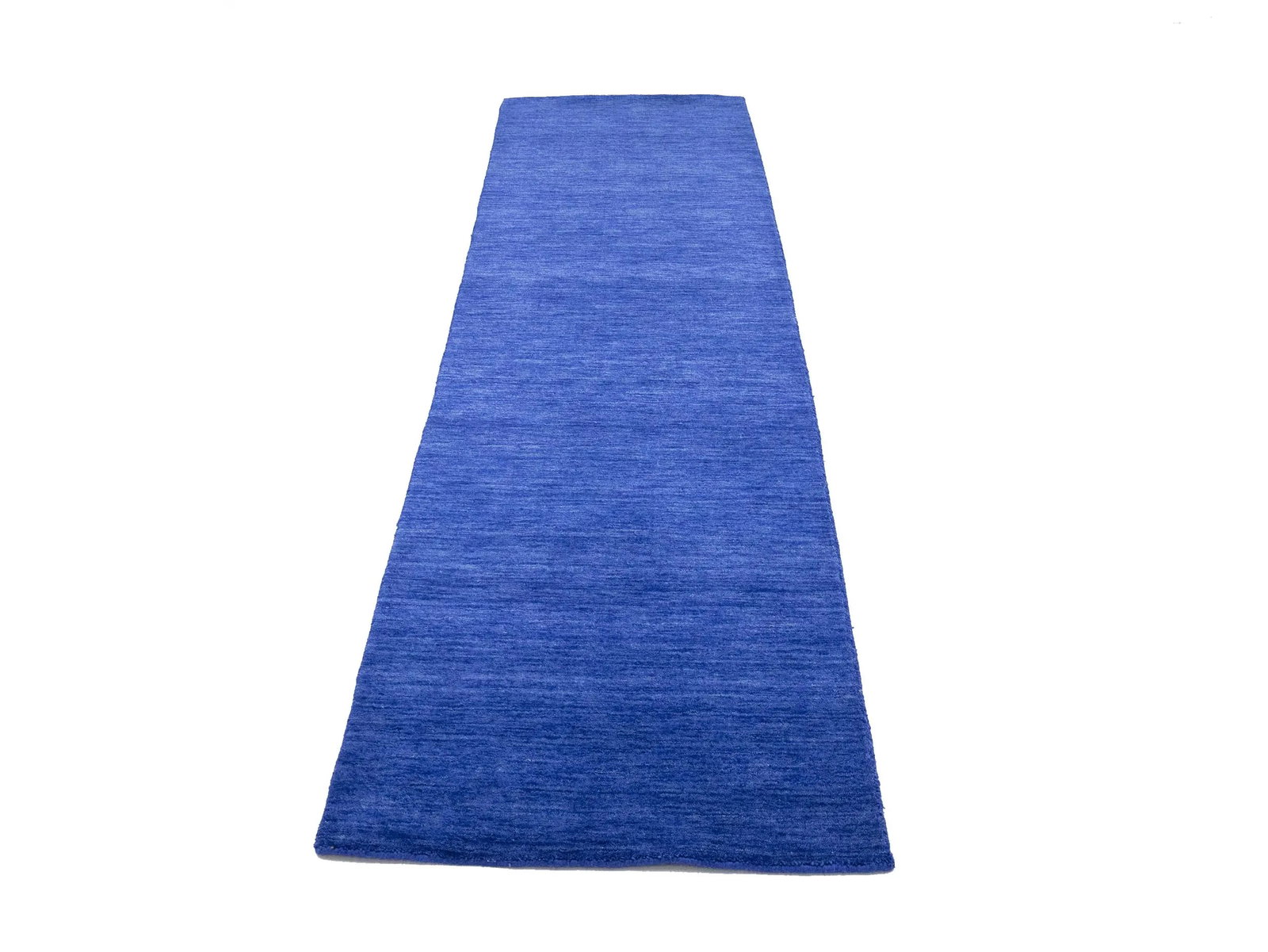 Solid Royal Blue Modern 3X10 Gabbeh Oriental Runner Rug - 4