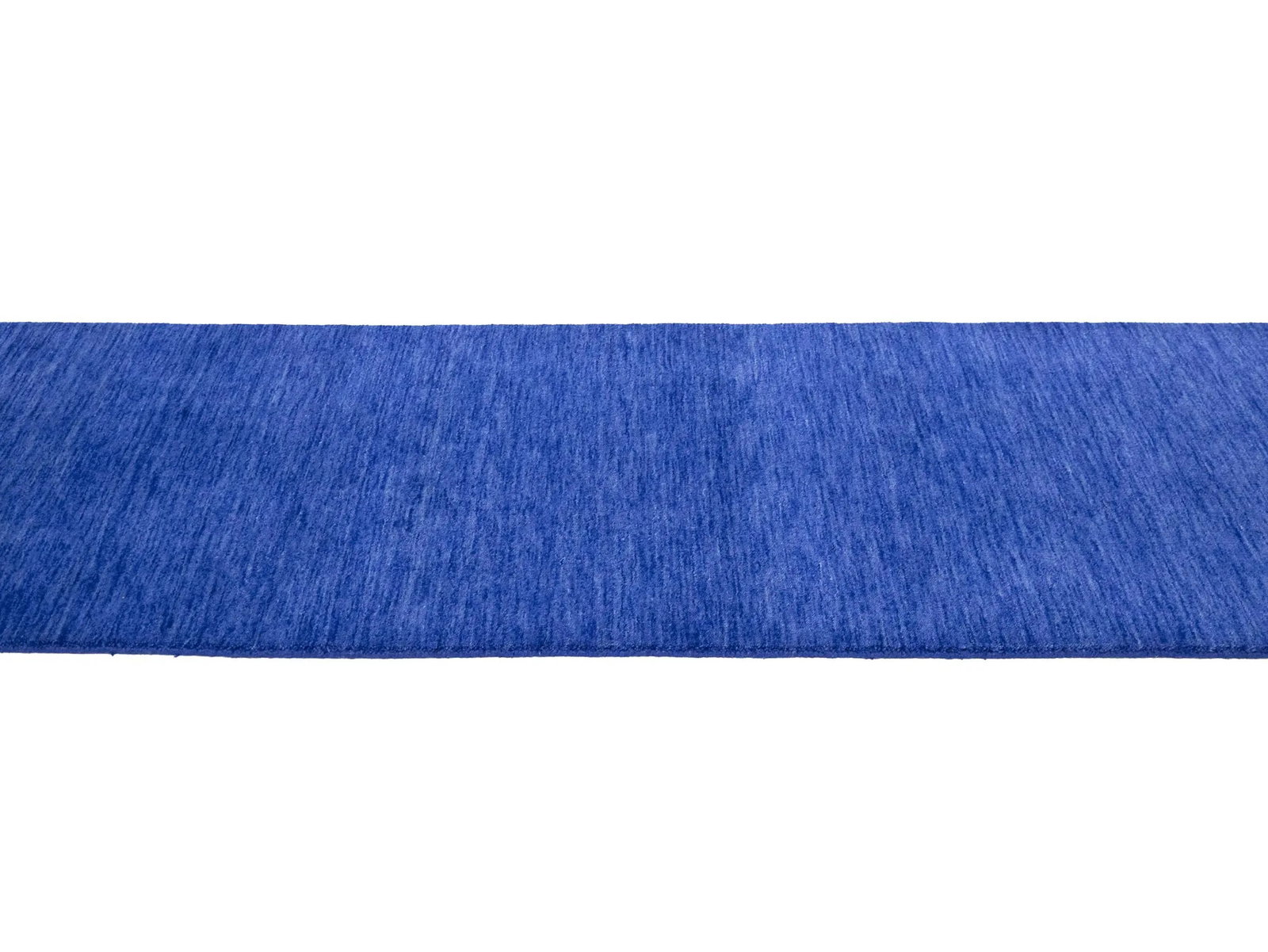 Solid Royal Blue Modern 3X10 Gabbeh Oriental Runner Rug - 5