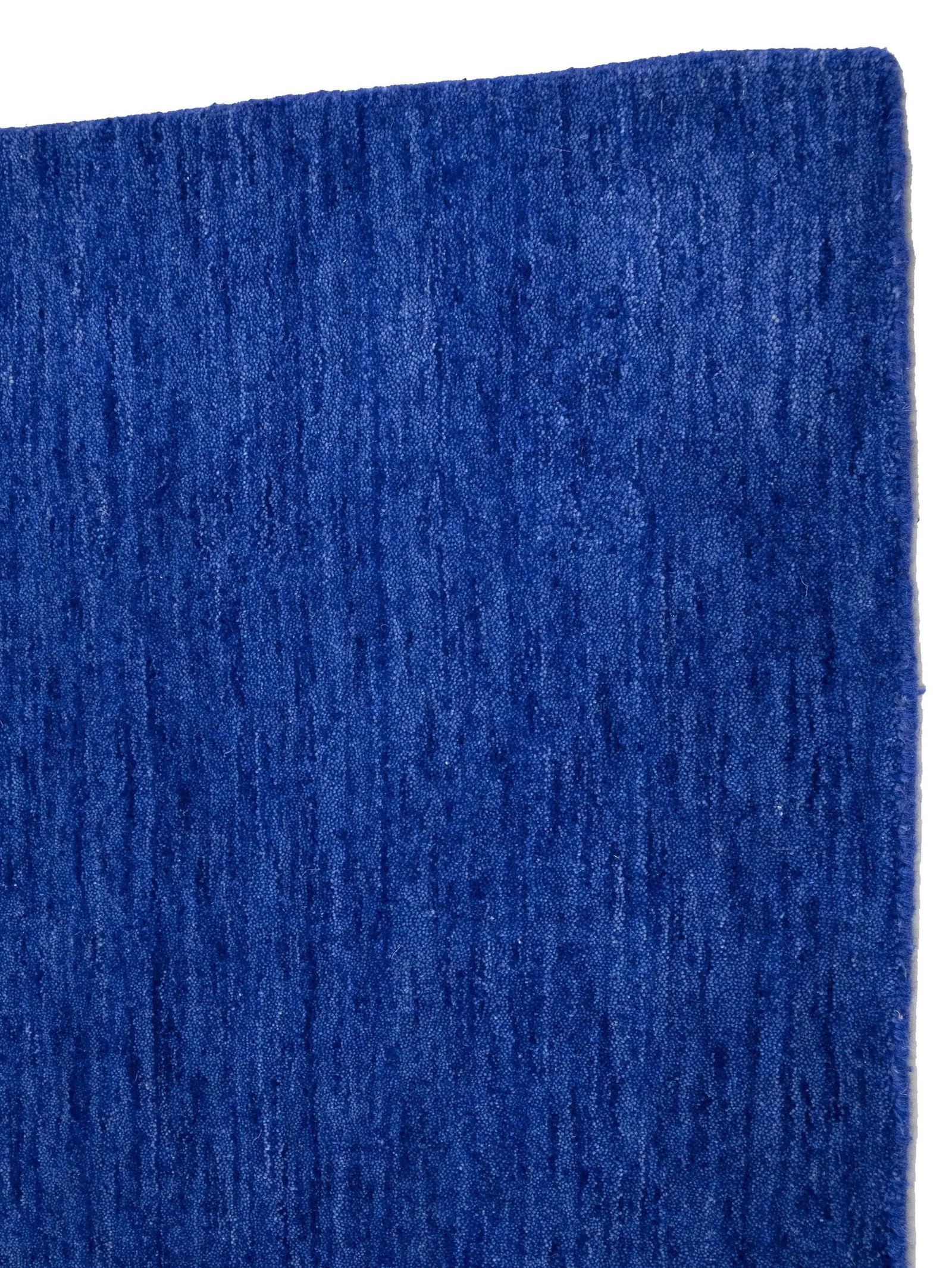 Solid Royal Blue Modern 3X10 Gabbeh Oriental Runner Rug - 7