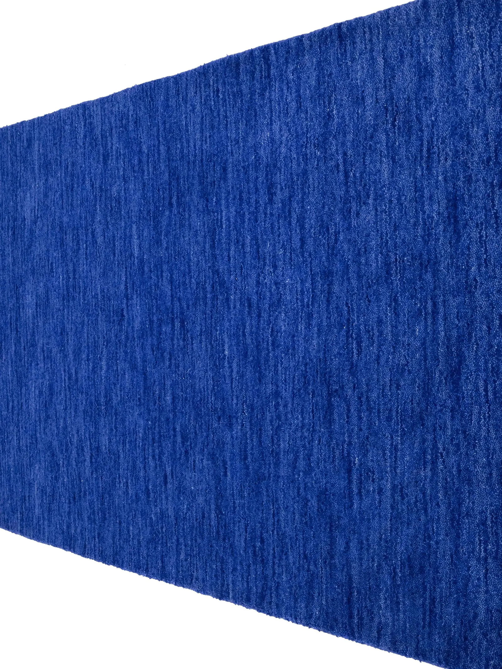 Solid Royal Blue Modern 3X10 Gabbeh Oriental Runner Rug - 9