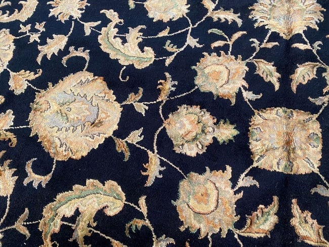 EXQUISITE SILK &WOOL MAHAL DESIGN RUG 8.9x12.2 - 3