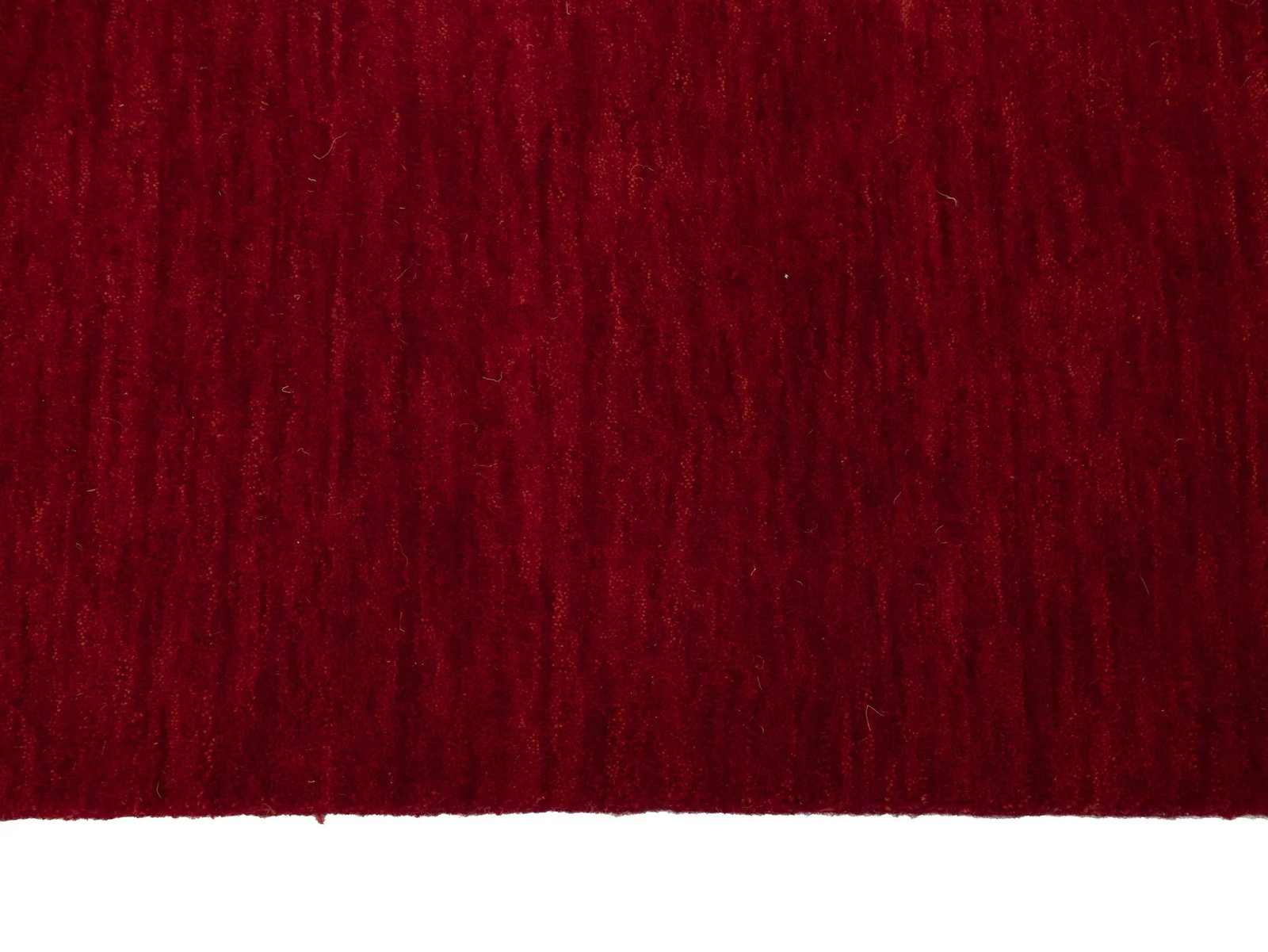 Red Modern Solid 3X12 Gabbeh Oriental Runner Rug - 9