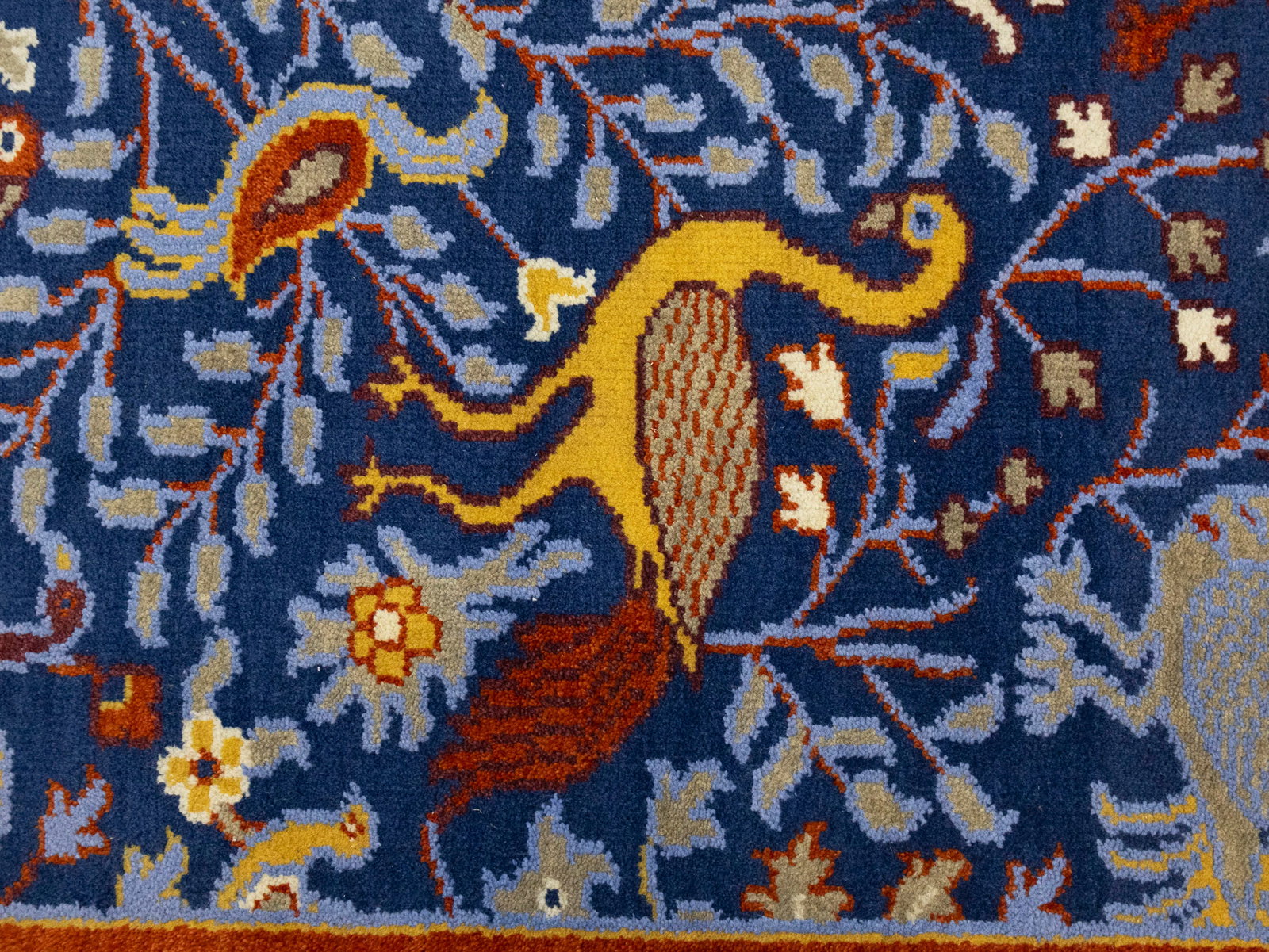 Blue Pictorial 3X12 Oriental Runner Rug - 9