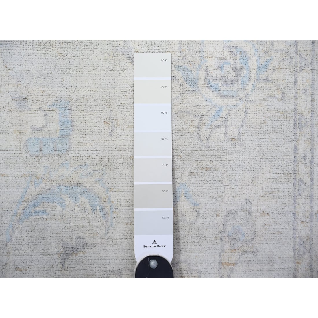 Gray Goose Washed Out Peshawar Wool Hand Knotted Oriental Rug - 3