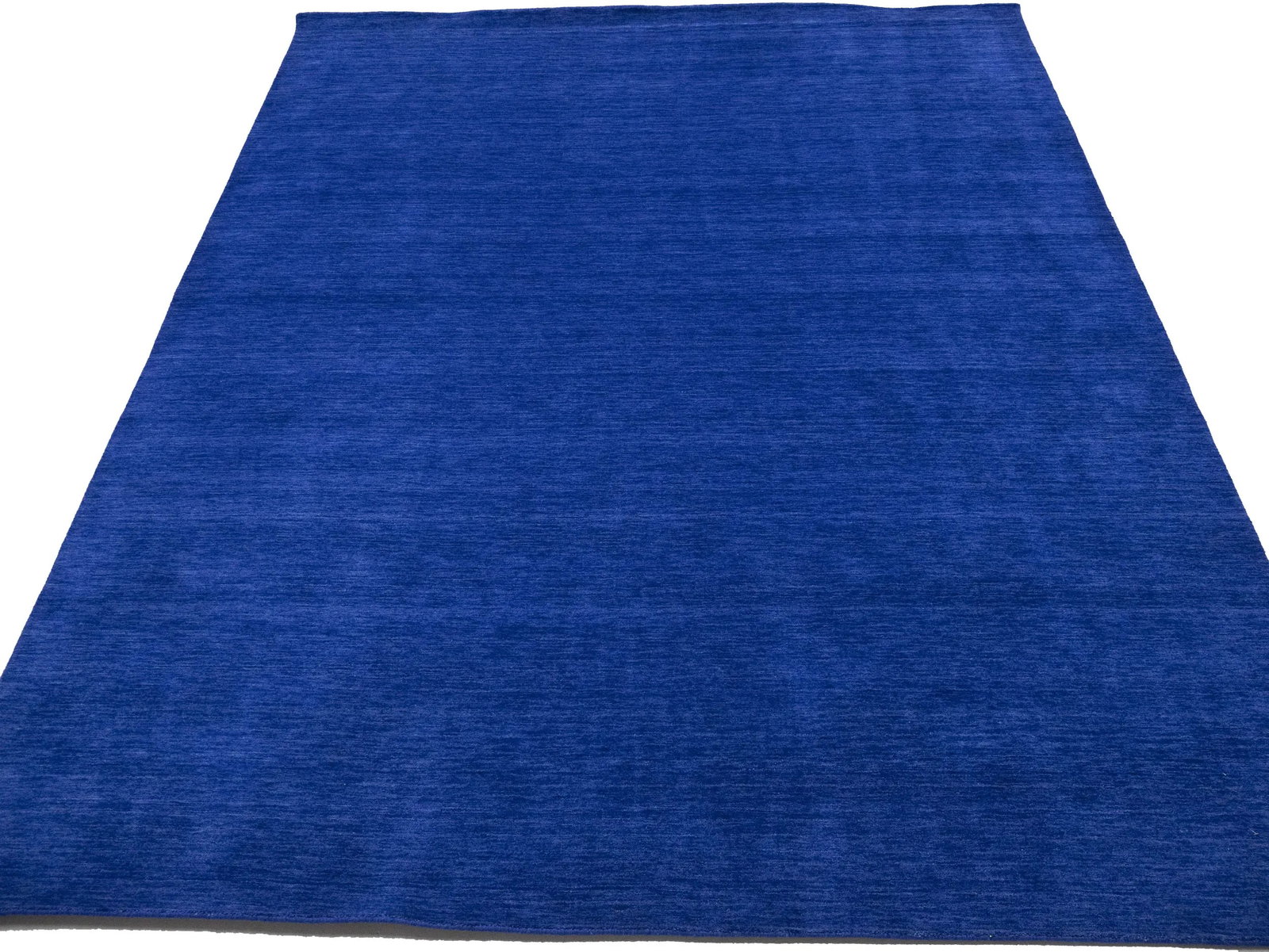 Solid Royal Blue Modern 9X12 Gabbeh Oriental Rug - 3
