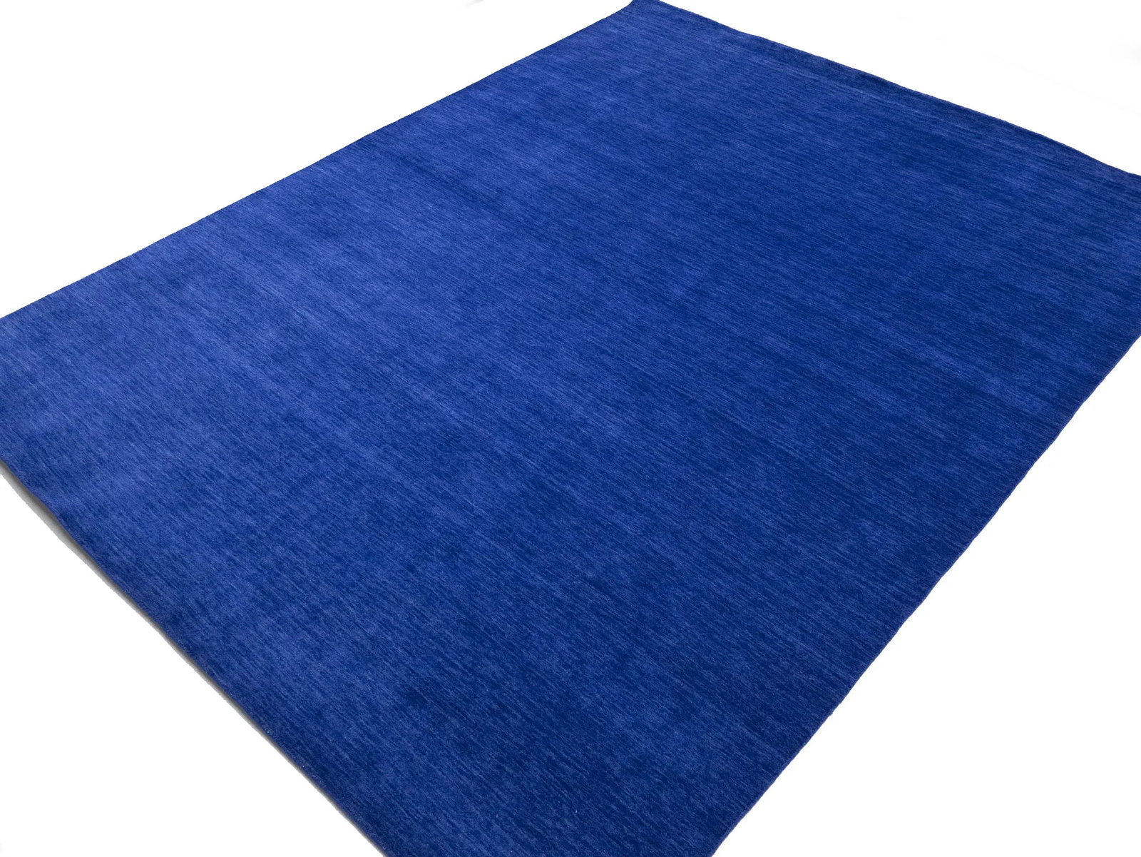 Solid Royal Blue Modern 9X12 Gabbeh Oriental Rug - 4