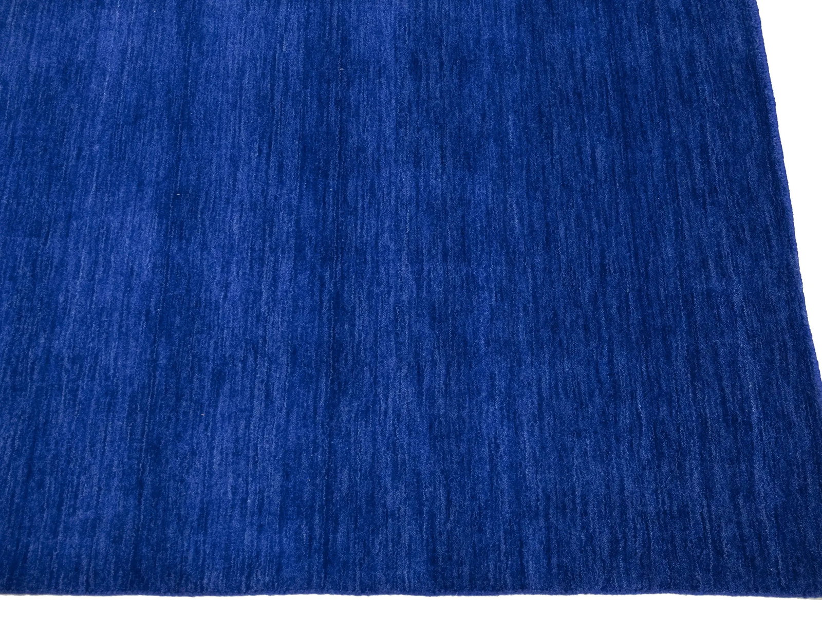Solid Royal Blue Modern 9X12 Gabbeh Oriental Rug - 8