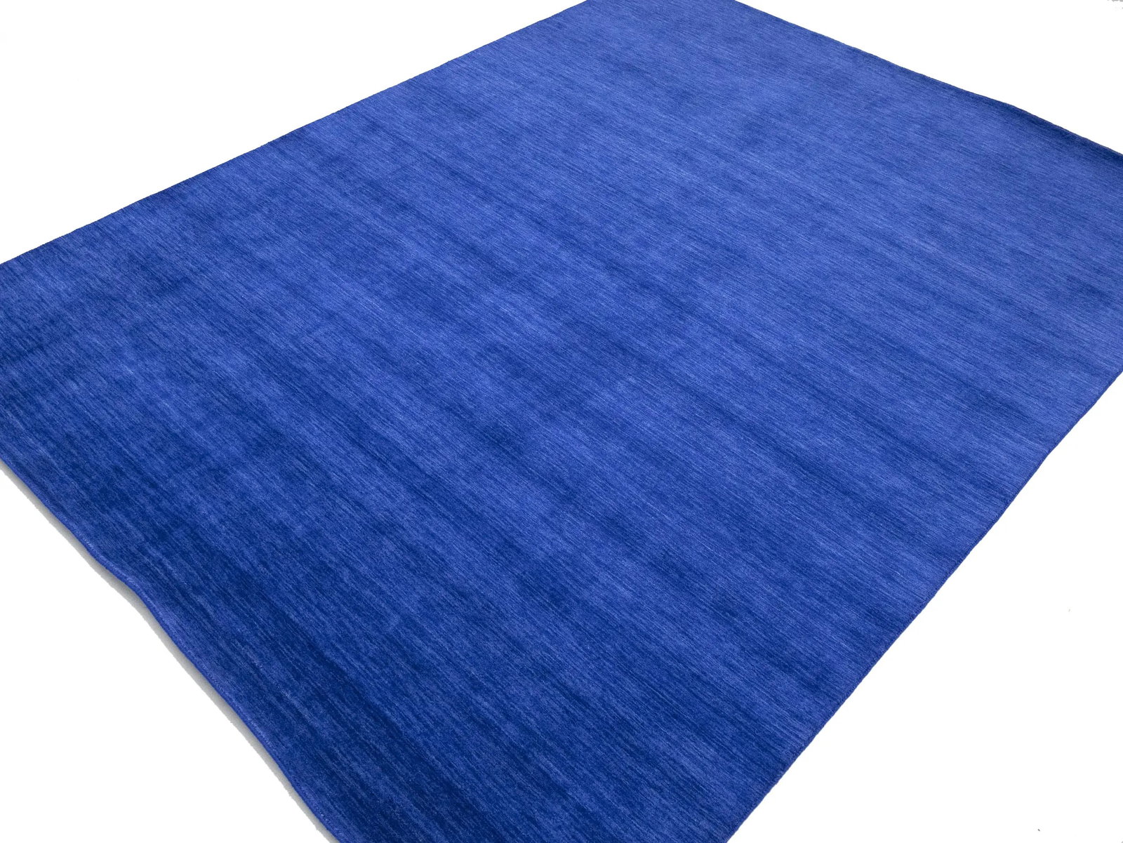 Solid Royal Blue Modern 9X12 Gabbeh Oriental Rug - 9