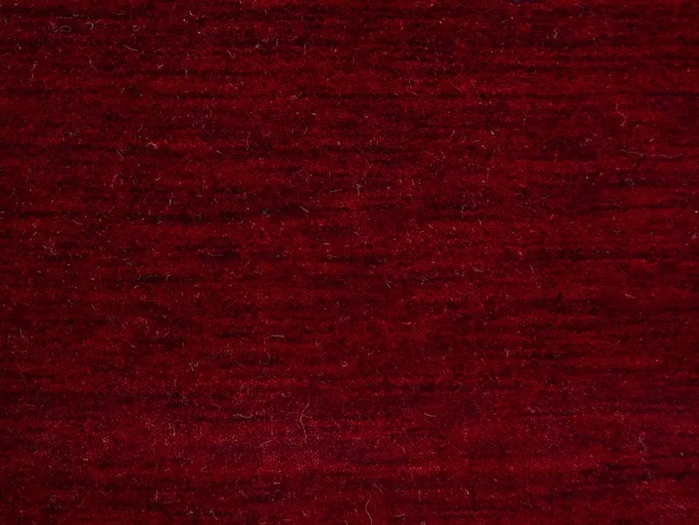 Maroon Red Modern Solid 6X6 Gabbeh Oriental Square Rug - 7