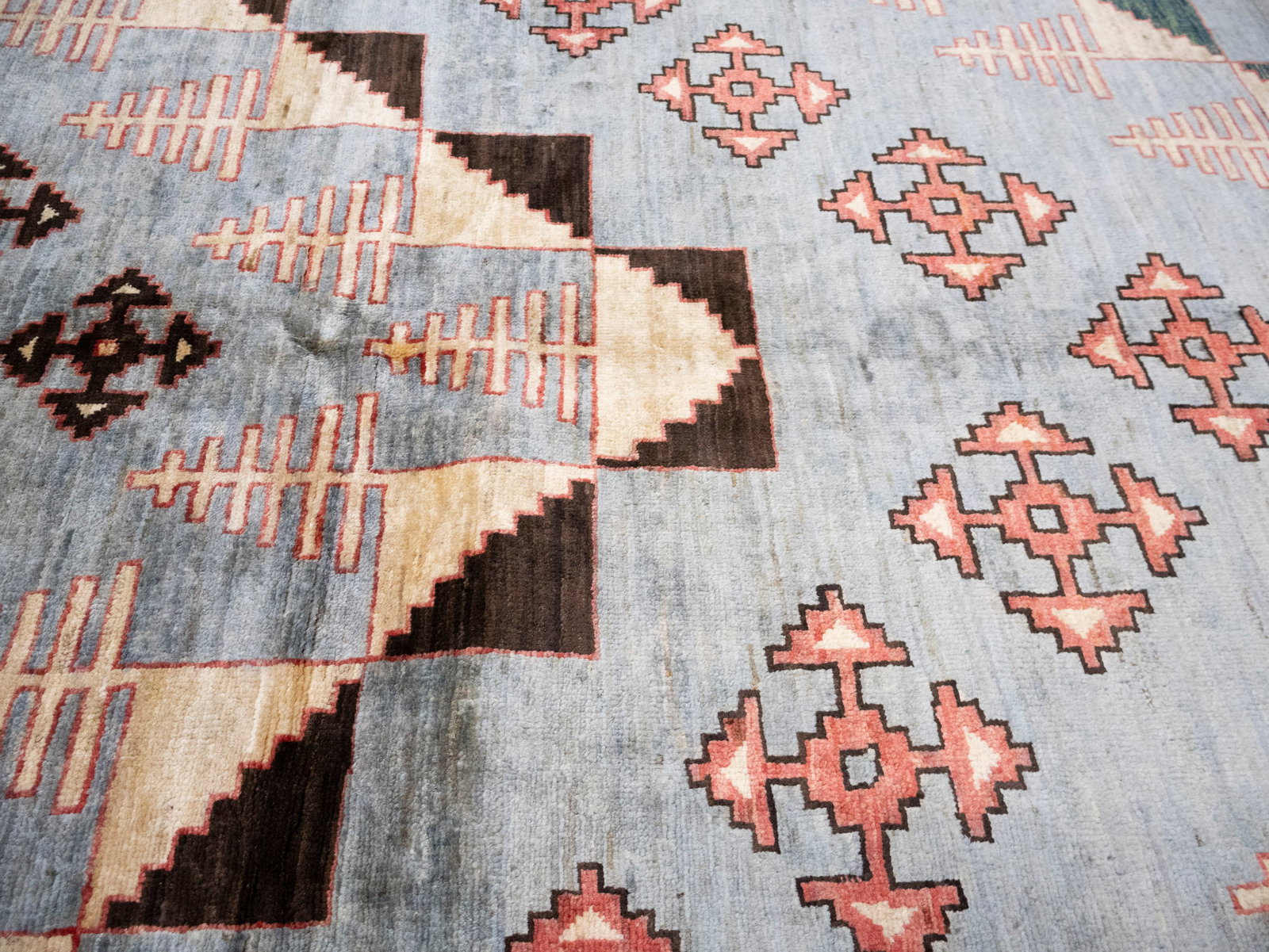 Gray Geometric Tribal 10X14 Afghan Oriental Rug - 8