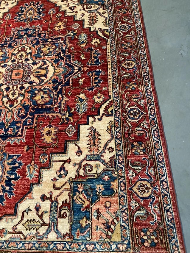 STUNNING FINE SERAPI RUG 5'.1"x7' - 7