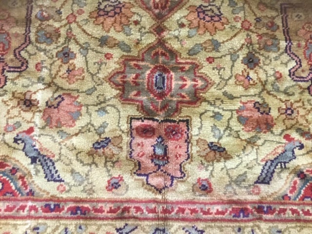 1920 Turkish Ushak Rug, excellent, 8'.3"x11'.4" - 4